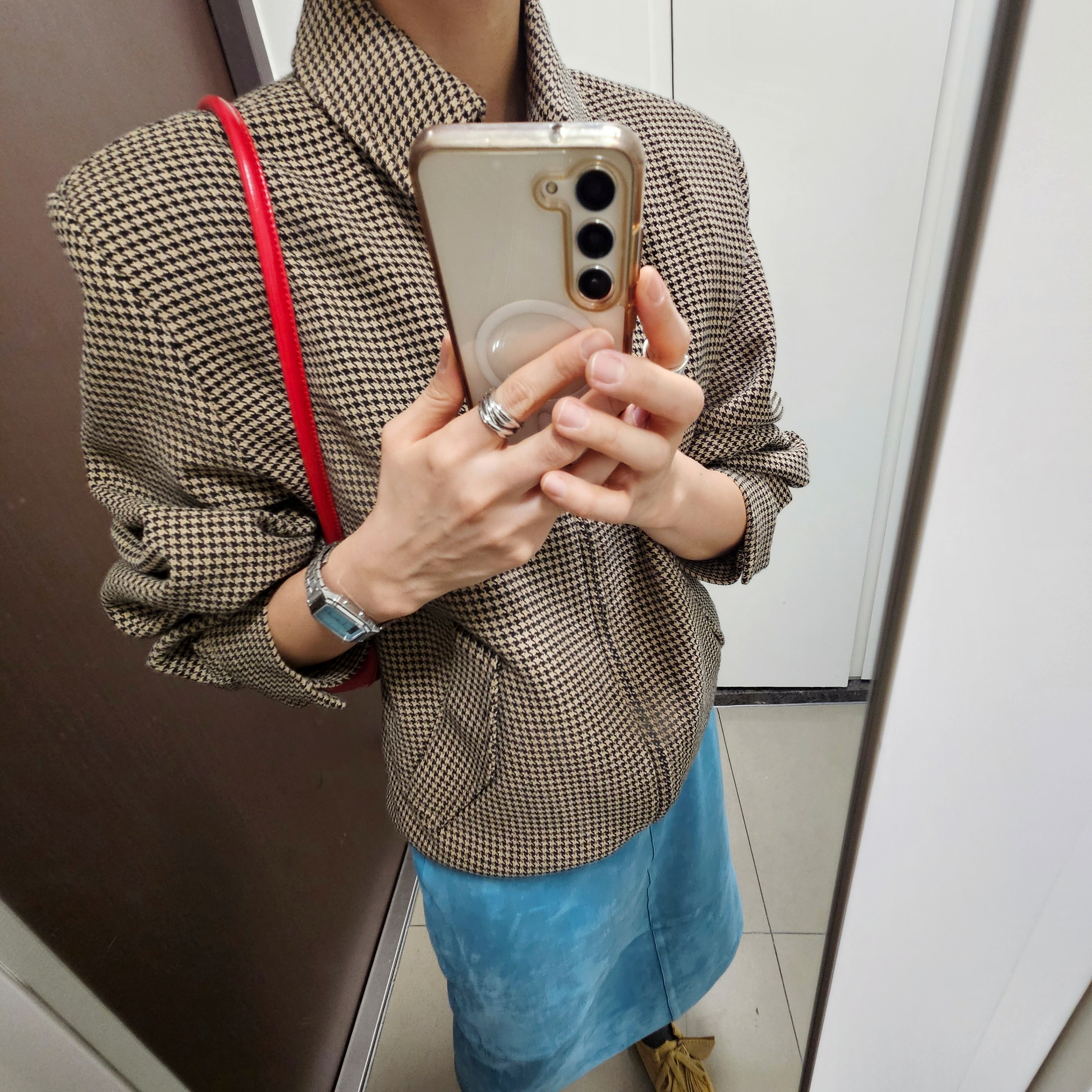 (W) Clarks Wallabee Maple Suede 착용 스타일 - 2