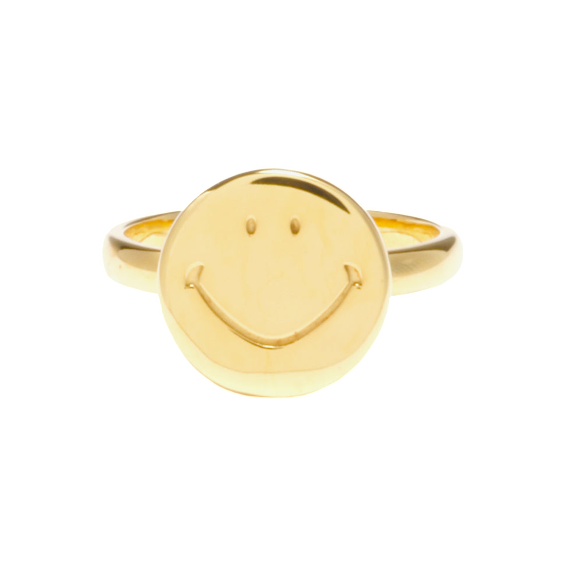 SX002B Needles Ring Gold Plate Smile