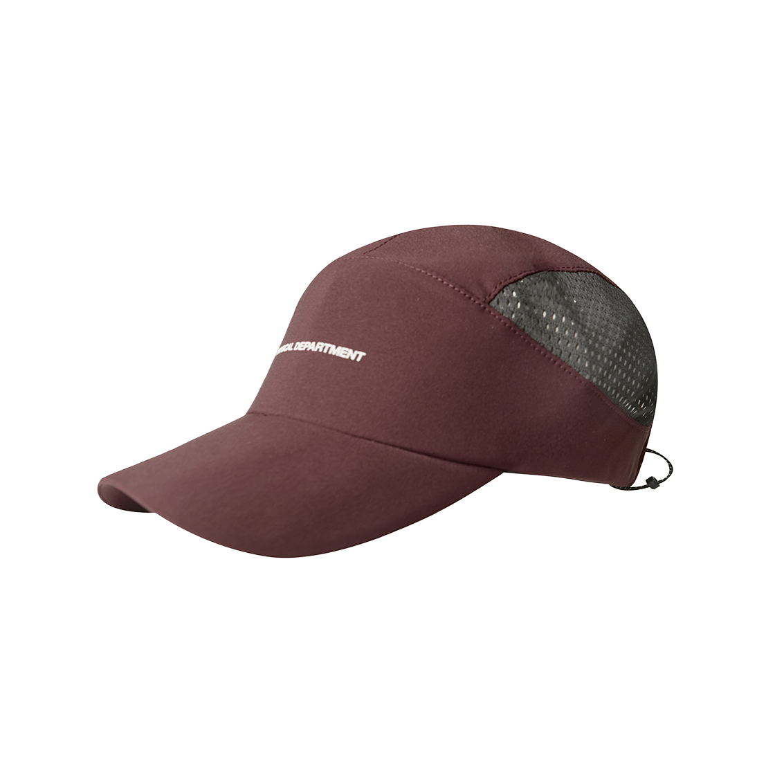 피지컬 디파트먼트 메쉬 컬러블럭 라인 캡 버건디(Phyps Dept Mesh Color Block Line Cap Burgundy)