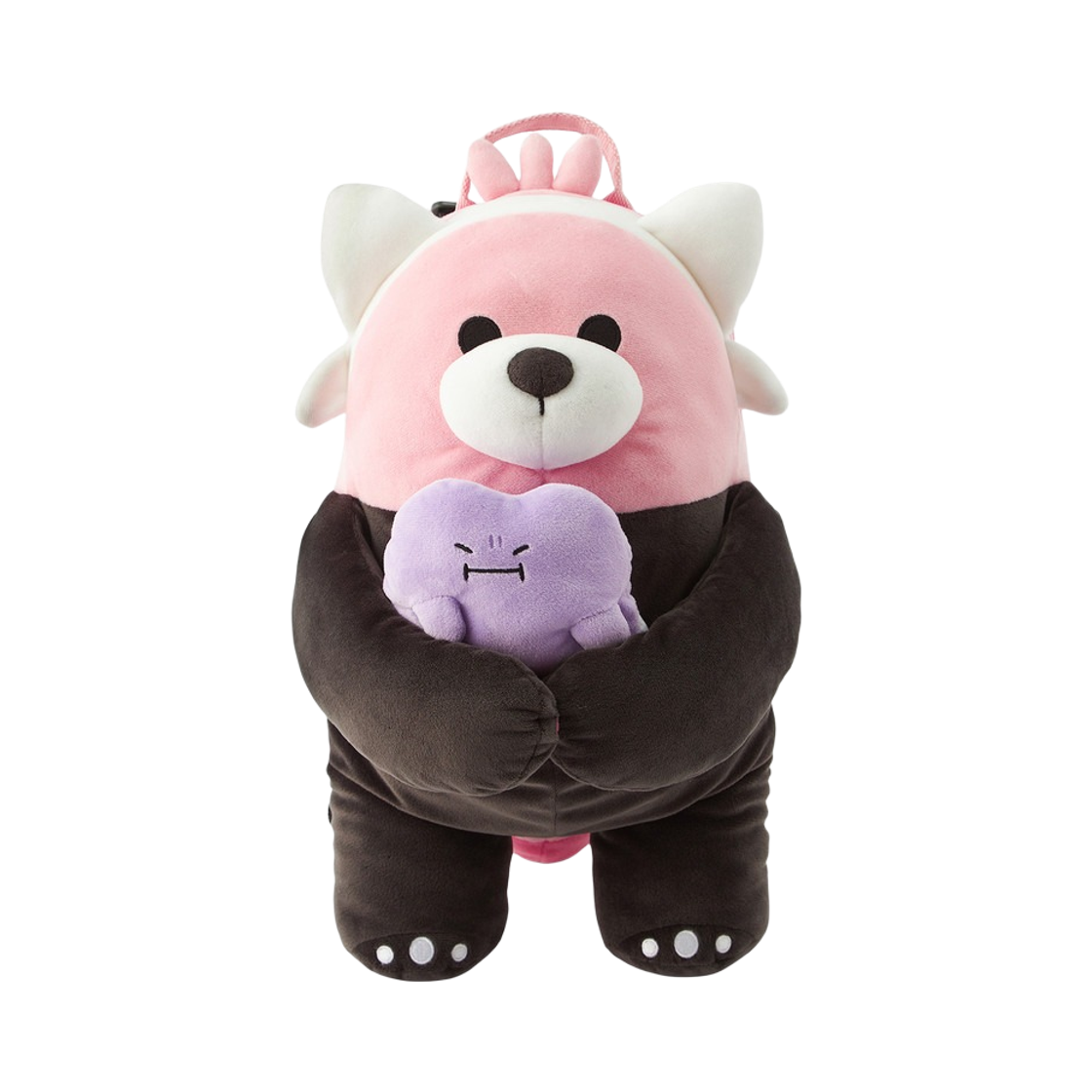 포켓몬 센터 플러시 가방 도망 메타몽 & 이븐곰(Pokemon Center Plush Backpack Run Away Ditto & Bewear)