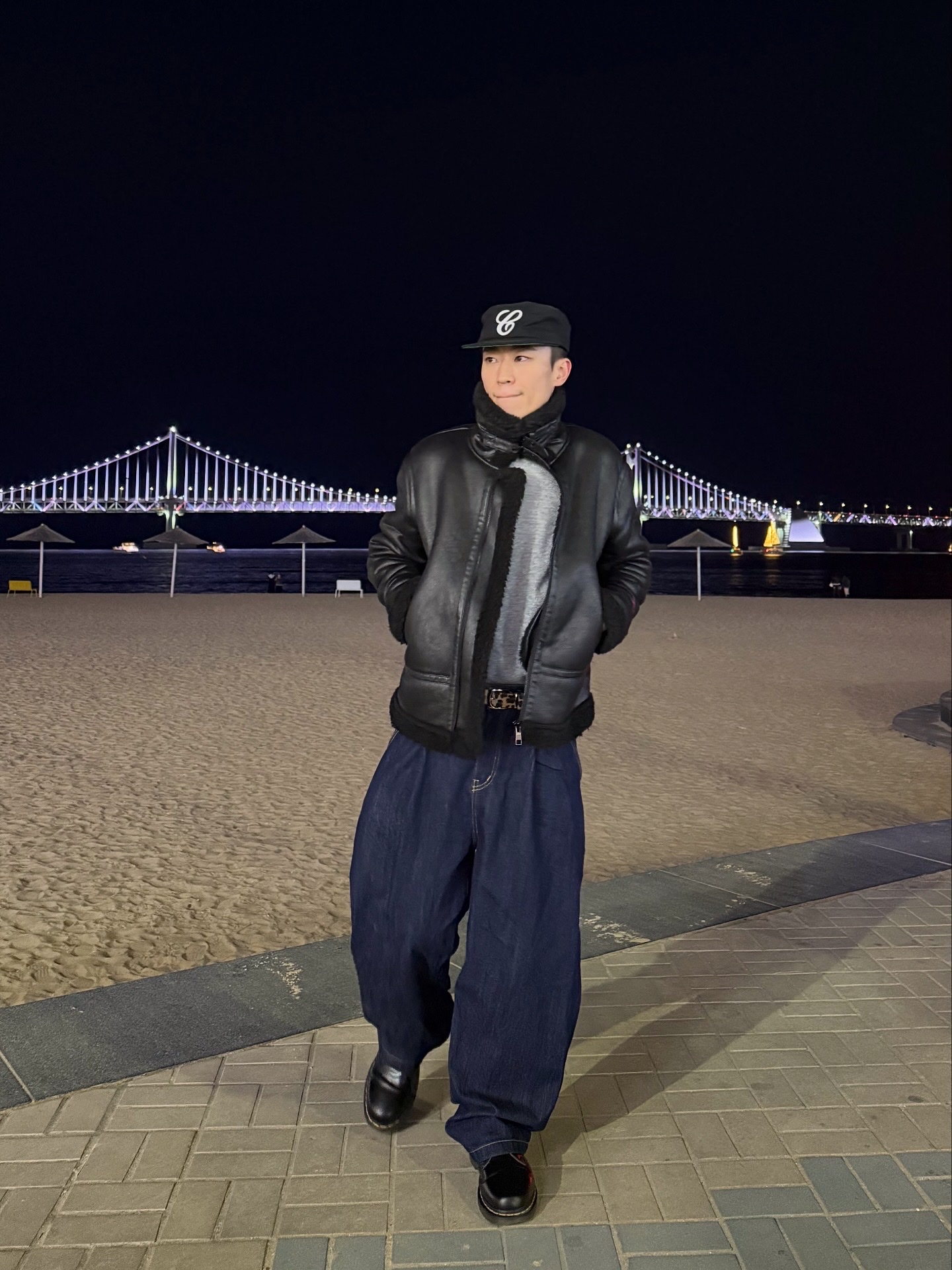 Dr. Martens 1461 Smooth Black 착용 스타일 - 2