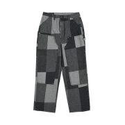 ersco Jacquard Patchwork Double Knee Pants Black