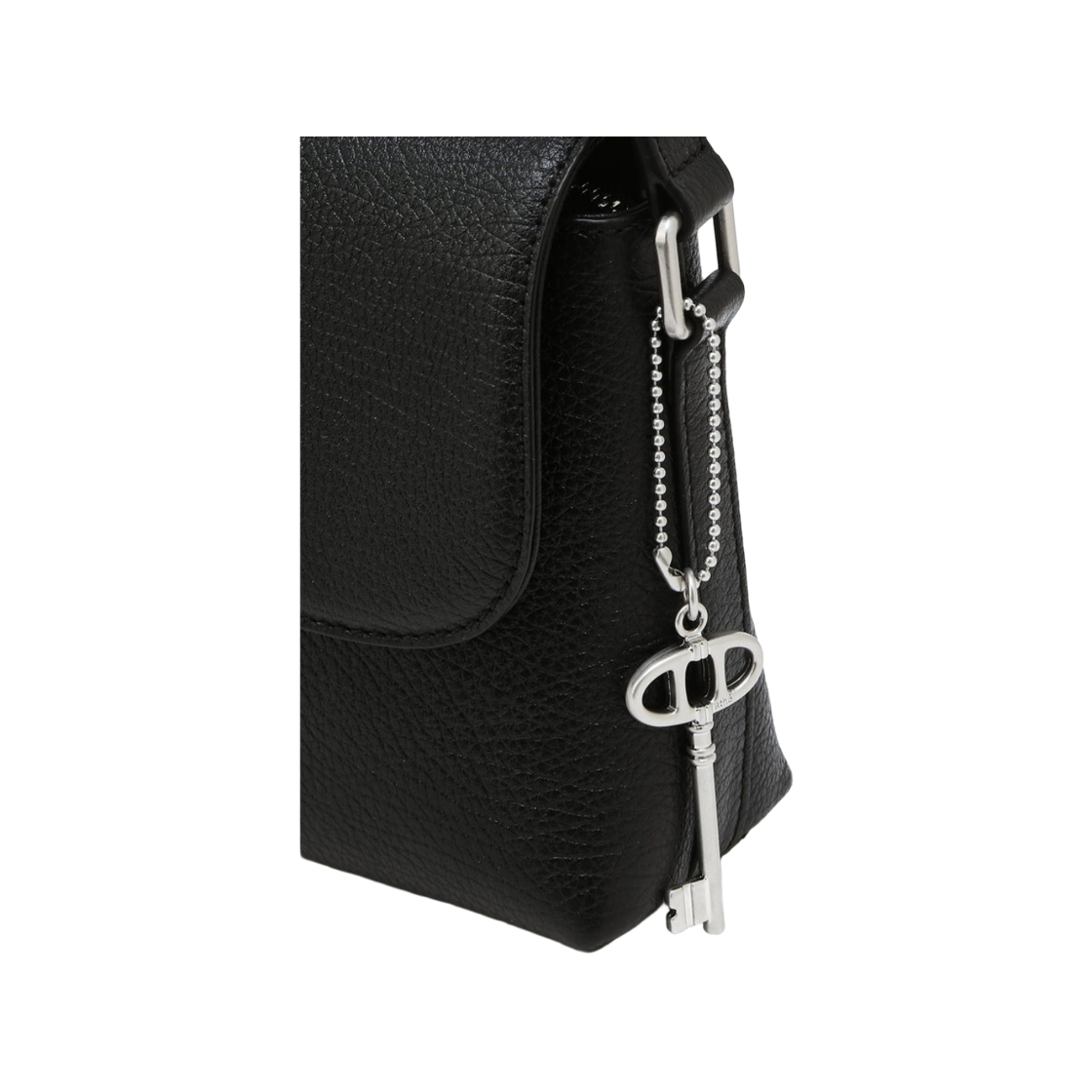 아떼 바네사브루노 액세사리 누아르 블랙 레더 플랩 숄더백 M 블랙(Athe Vanessabruno Acc Noir Black Leather Flap Shoulder Bag M Black) - 5