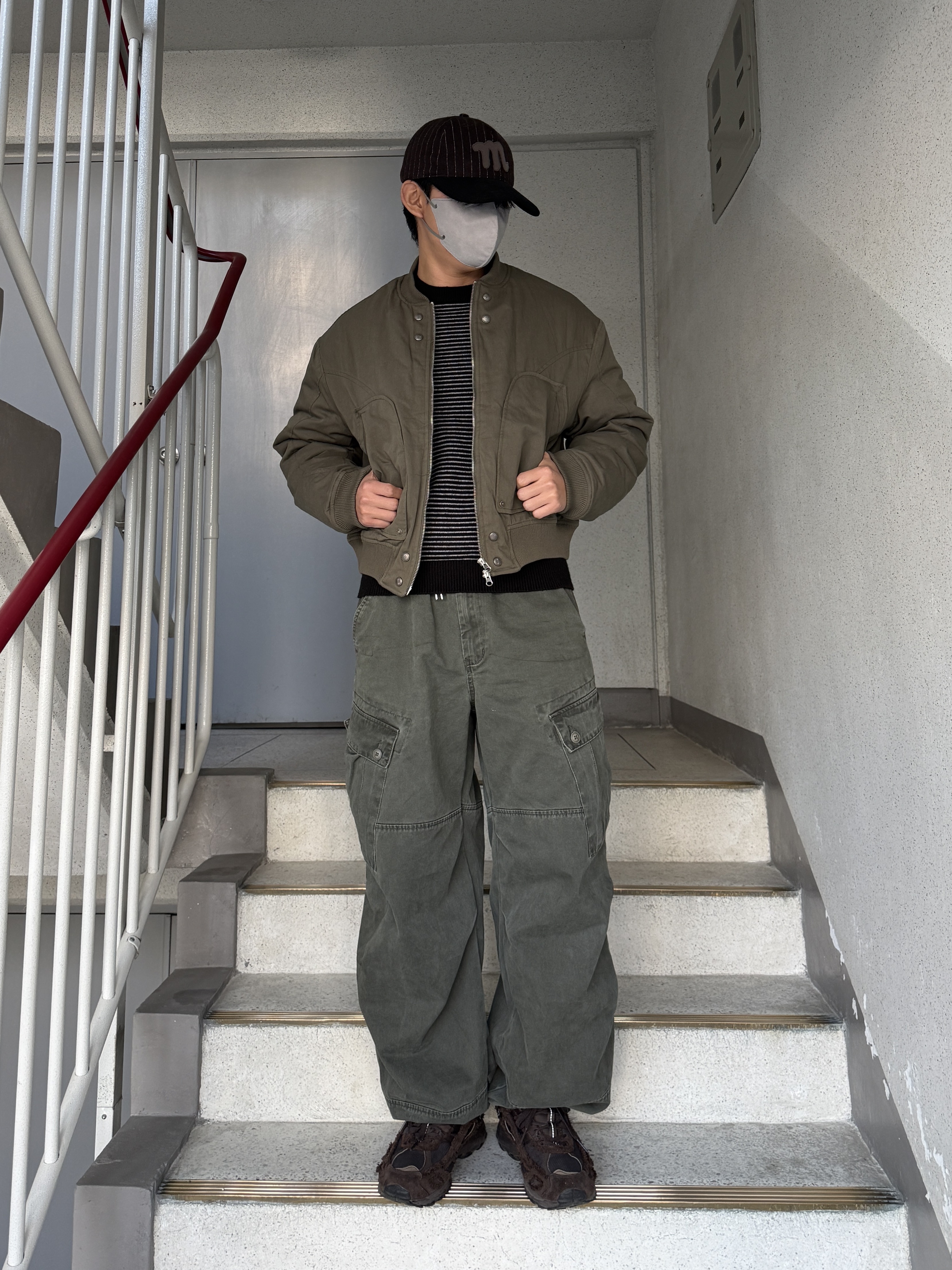The Coldest Moment Mush Cap Navy, Adidas x Song for the Mute Shadowturf Dark Brown 착용 스타일 - 2