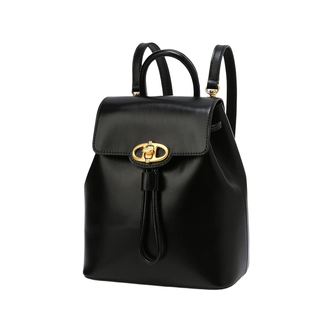 AABA6E301BK Athe Vanessabruno Acc Meringue Black Bottalato Leather Backpack S Black