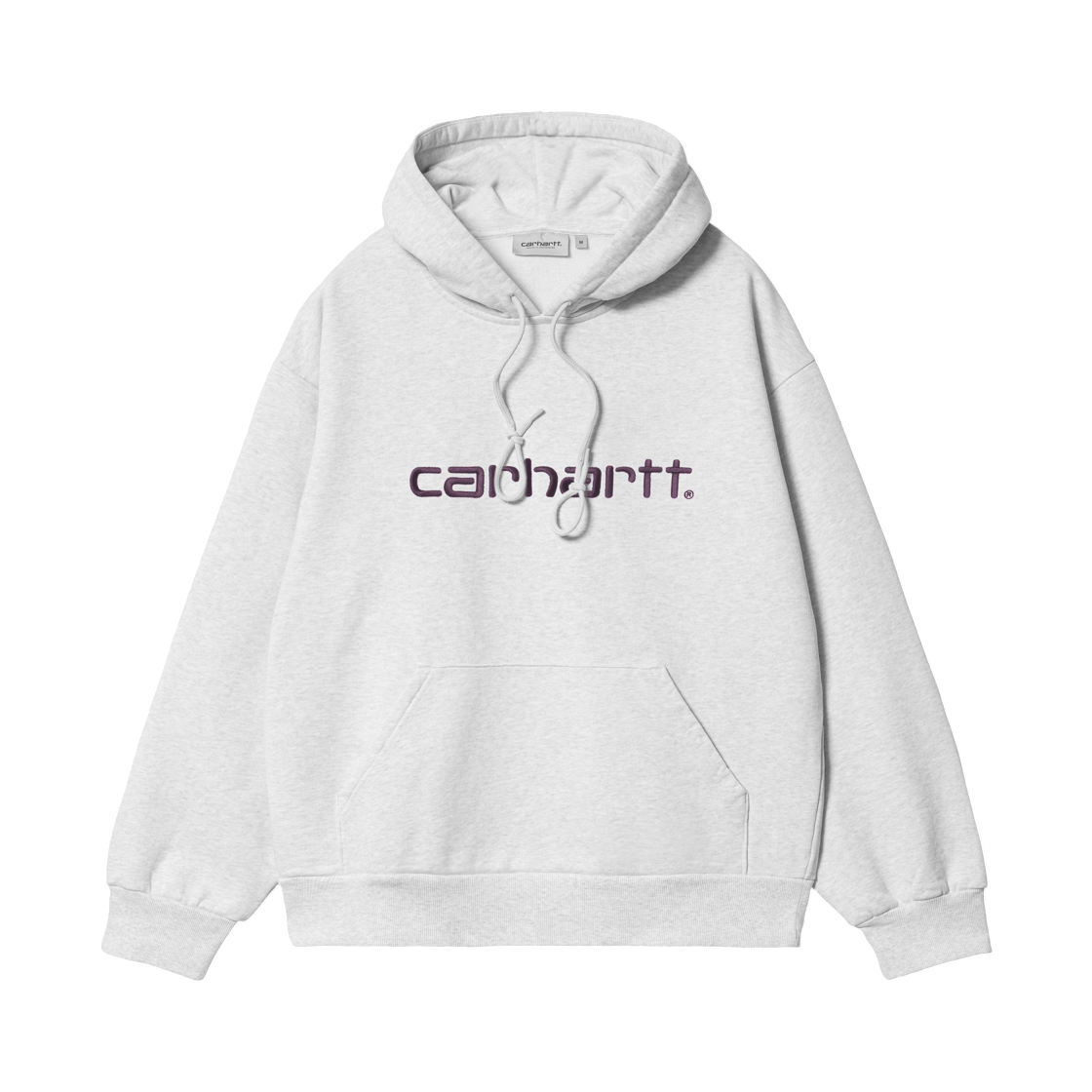 I030547-3PN-XX Carhartt WIP Hooded Carhartt Sweatshirt Ash Heather Cozy Purple