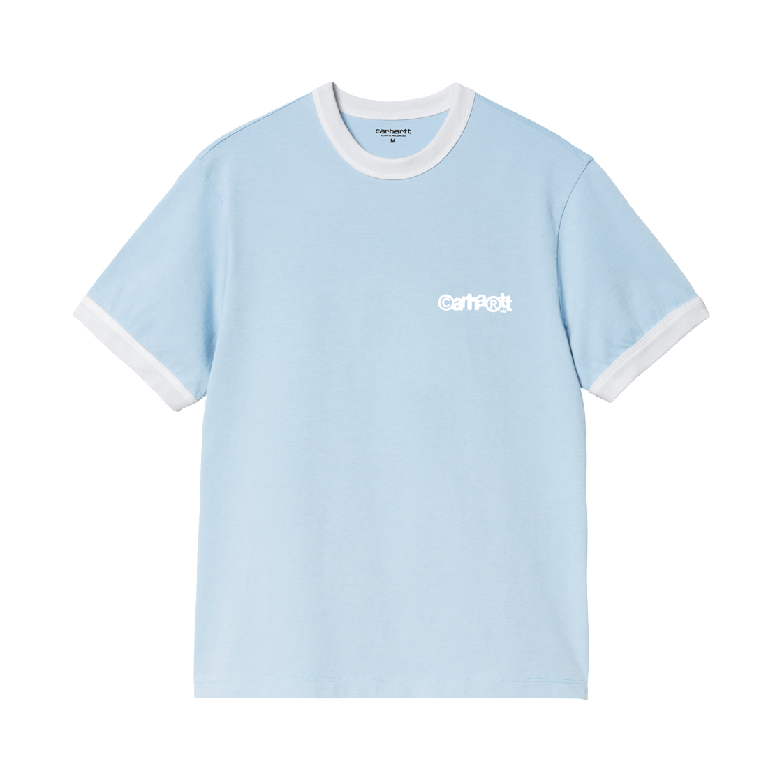 칼하트 WIP 숏슬리브 IP 링거 티셔츠 이카리아 화이트 화이트(Carhartt WIP S/S Ip Ringer T-Shirt Icaria White White)