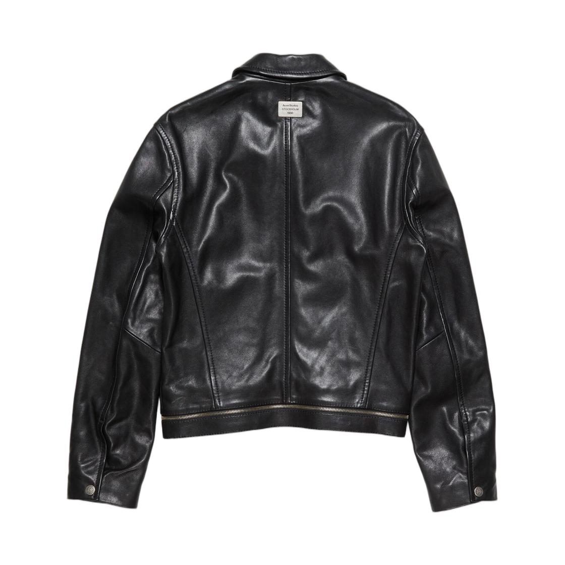 아크네 스튜디오 레더 바이커 자켓 블랙(Acne Studios Leather Biker Jacket Black) - 2
