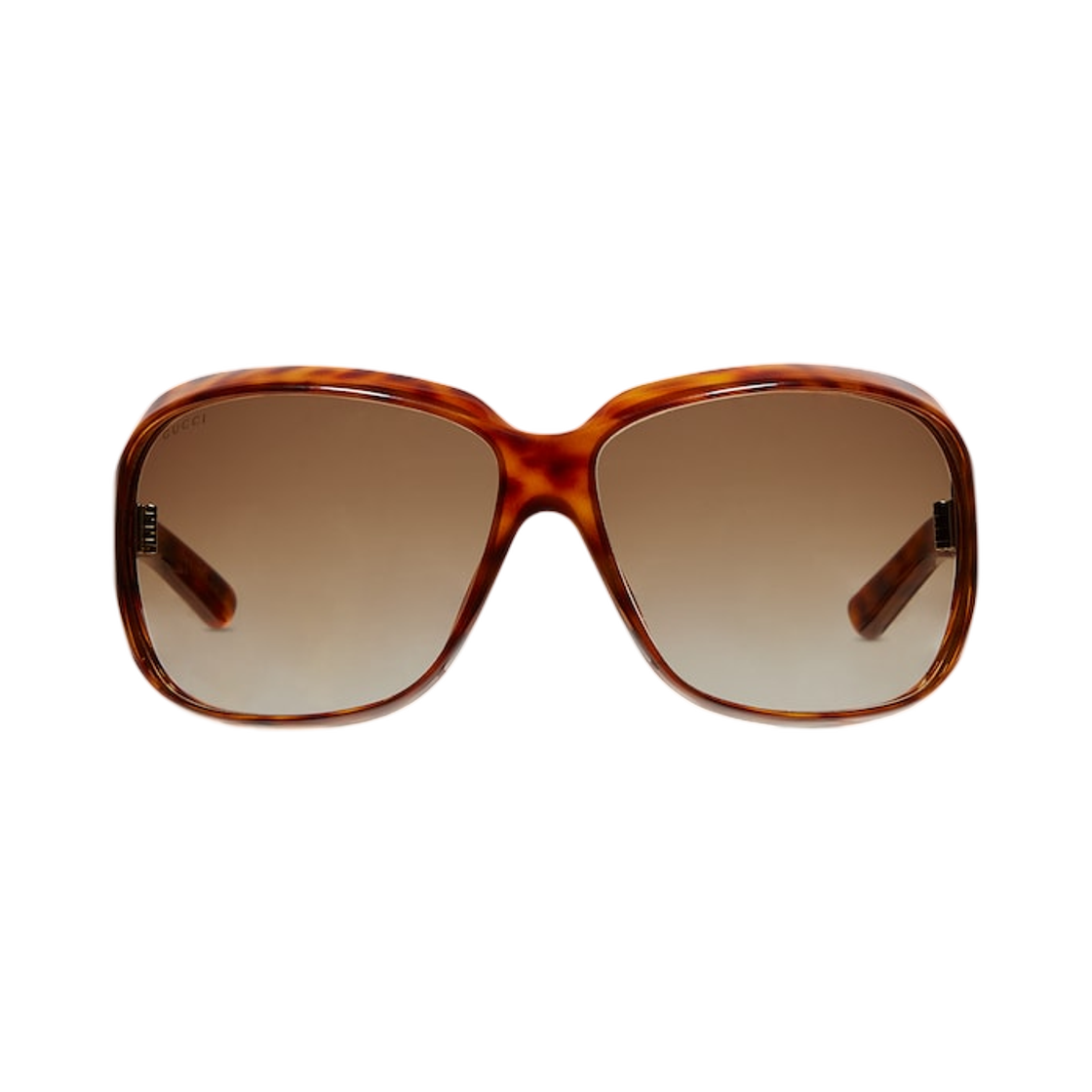 865689-J1691-2323 (W) Gucci Square Frame Sunglasses Tortoiseshell Brown