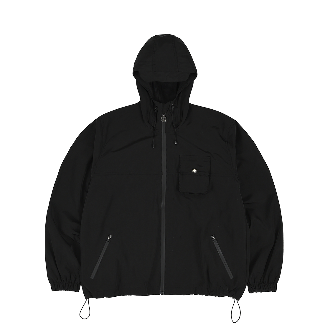 이알에스코 심볼 집 원 포켓 윈드브레이커 블랙(ersco Symbol Zip One Pocket Windbreaker Black)