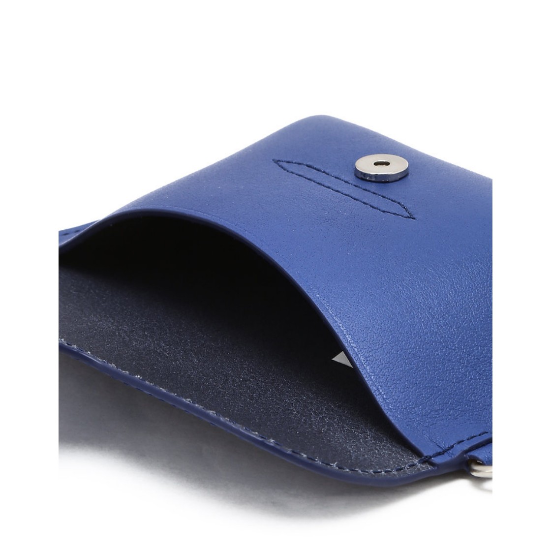 아떼 바네사브루노 액세사리 셀르 블루 베지터블 레더 스트랩 카드지갑 블루(Athe Vanessabruno Acc Selle Blue Vegetable Leather Strap Card Wallet Normal Blue) - 2