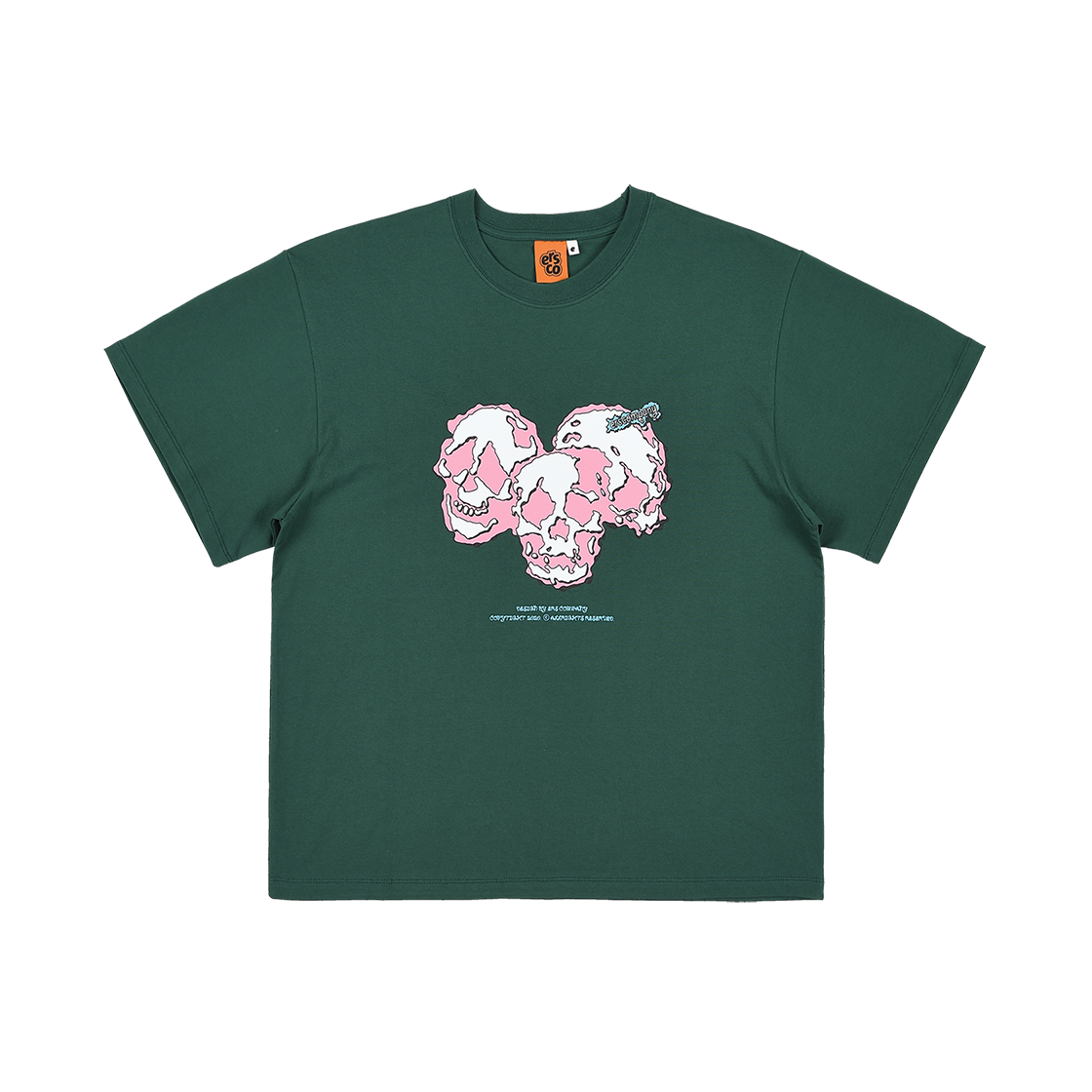이알에스코 쓰리 트러블 키즈 티셔츠 그린