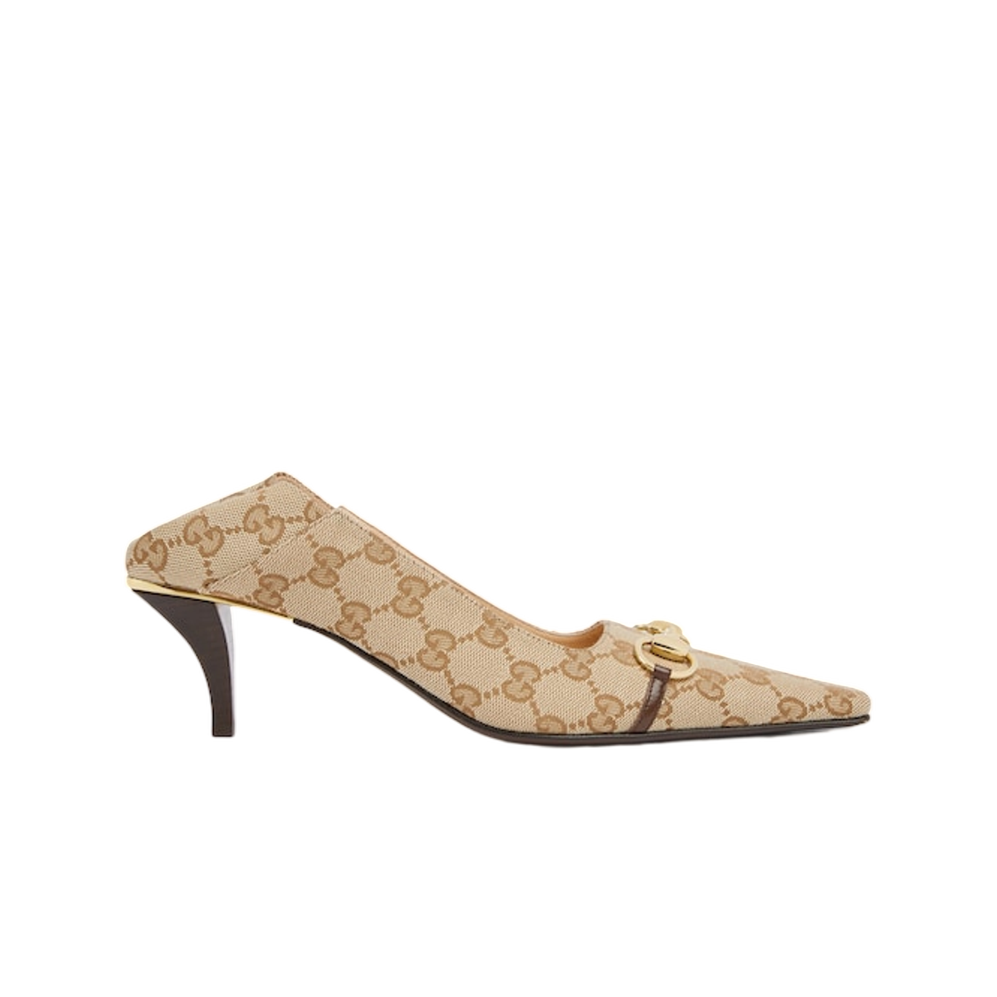 865515-FAFZD-9167 (W) Gucci Vittoria Pump Sand Dark Brown