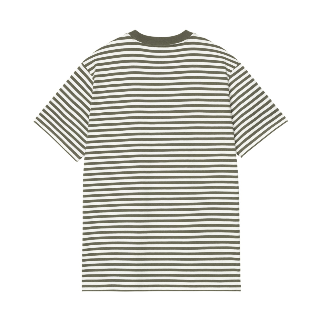 칼하트 WIP 숏슬리브 에즈라 포켓 티셔츠 에즈라 스트라이프 리프 왁스(Carhartt WIP S/S Ezra Pocket T-Shirt Ezra Stripe Leaf Wax) - 2