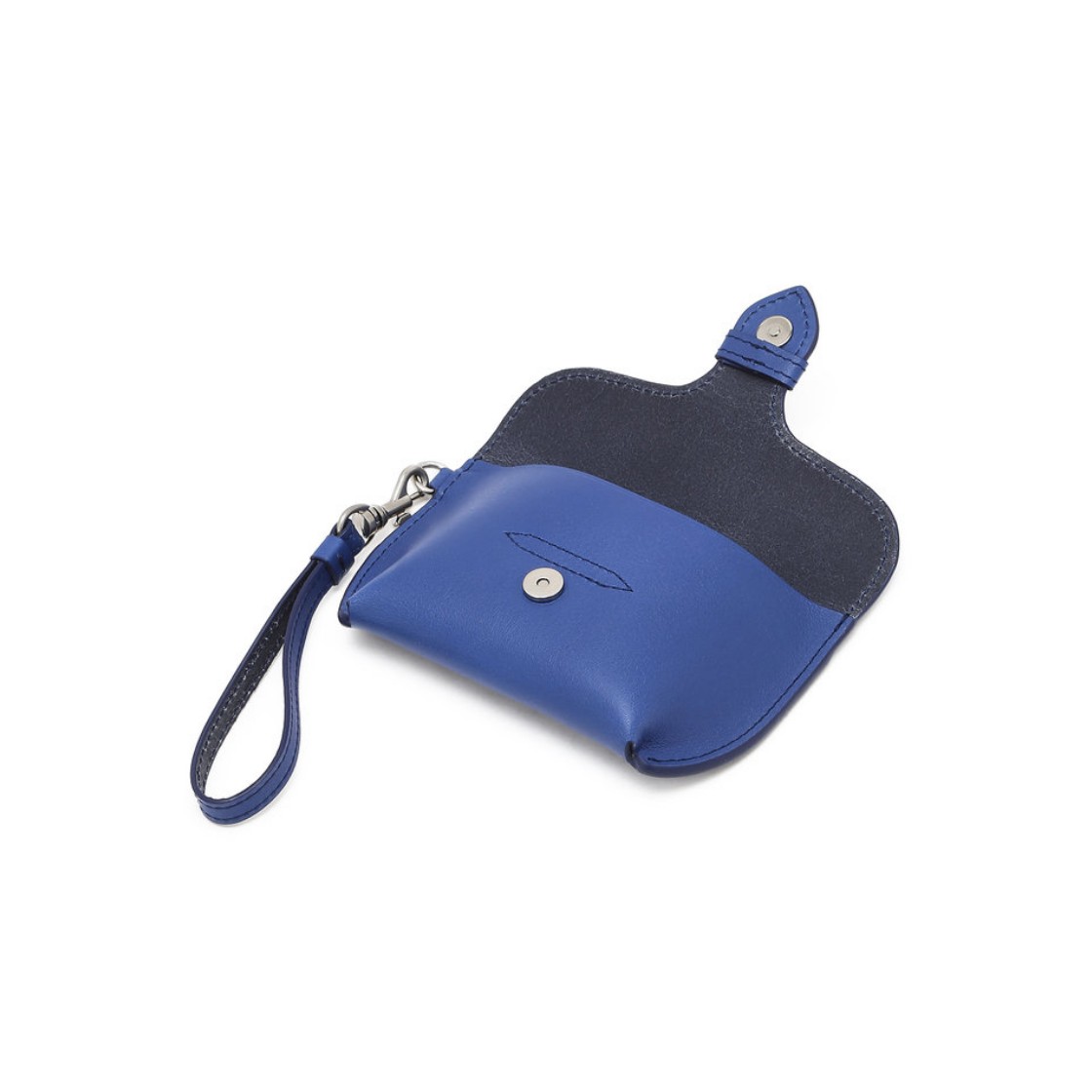 아떼 바네사브루노 액세사리 셀르 블루 베지터블 레더 스트랩 카드지갑 블루(Athe Vanessabruno Acc Selle Blue Vegetable Leather Strap Card Wallet Normal Blue) - 4