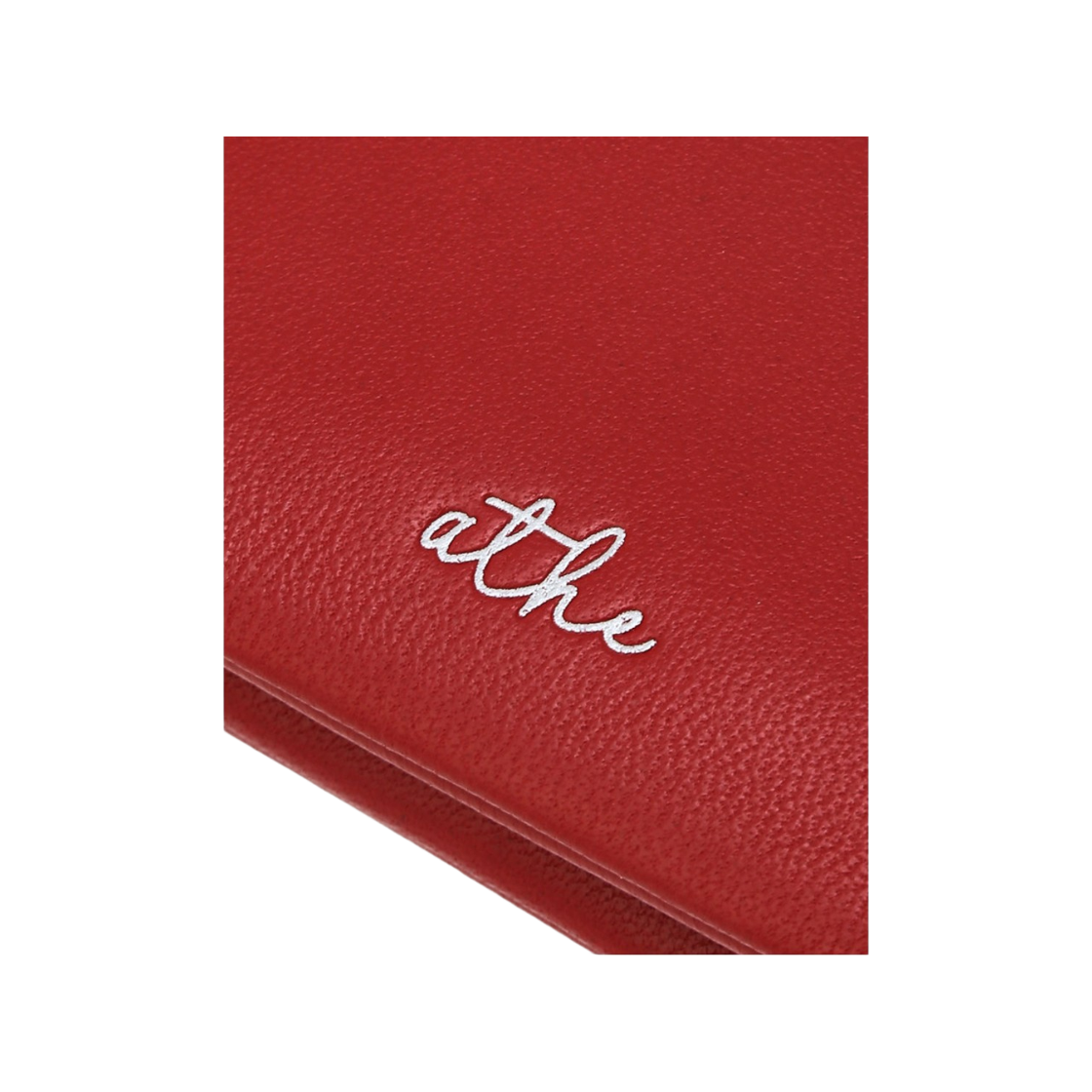 아떼 바네사브루노 액세사리 듀스 버건디 램스킨 2단반 카드지갑 레드(Athe Vanessabruno Acc Deux Burgundy Lambskin Bi-Fold Card Wallet Normal Red) - 2