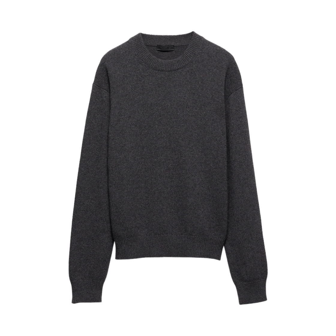 UMB674-16ZJ-F0480 Prada Re-Cashmere Crew-Neck Sweater Slate Gray