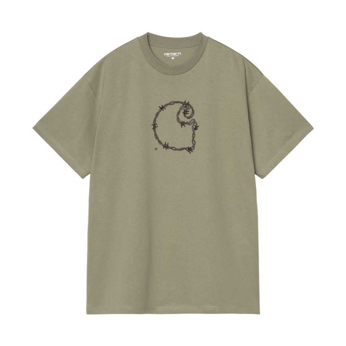I036237-667-XX Carhartt WIP S/S Barbwire C T-Shirt Dollar Green
