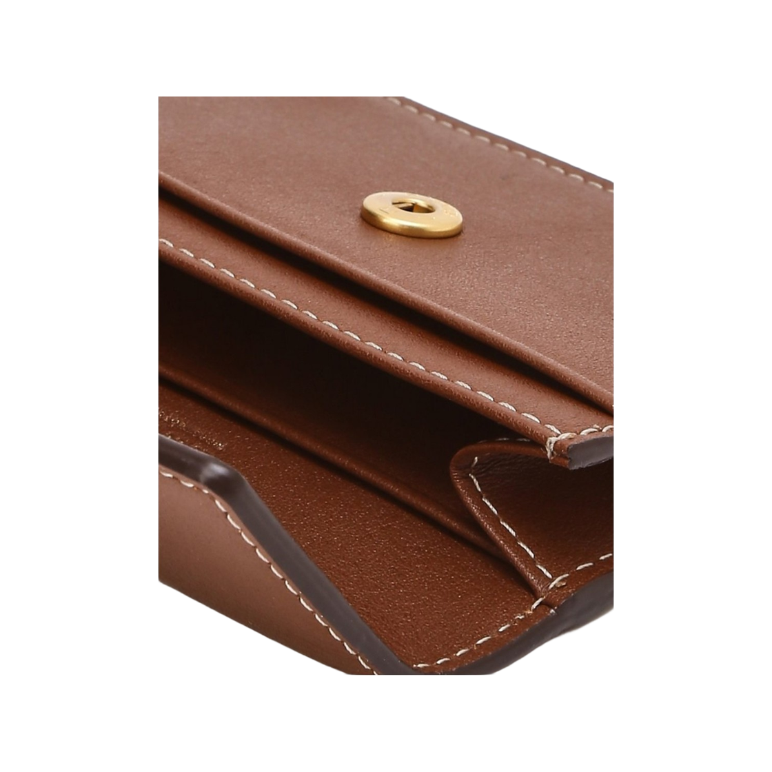 아떼 바네사브루노 액세사리 브라운 레더 플랩 카드지갑 브라운(Athe Vanessabruno Acc Brown Leather Flap Card Wallet Normal Brown) - 2