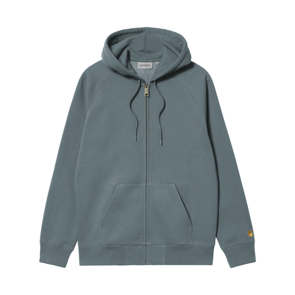I033664-3LP-XX Carhartt WIP Hooded Chase Jacket Cozy Blue Gold