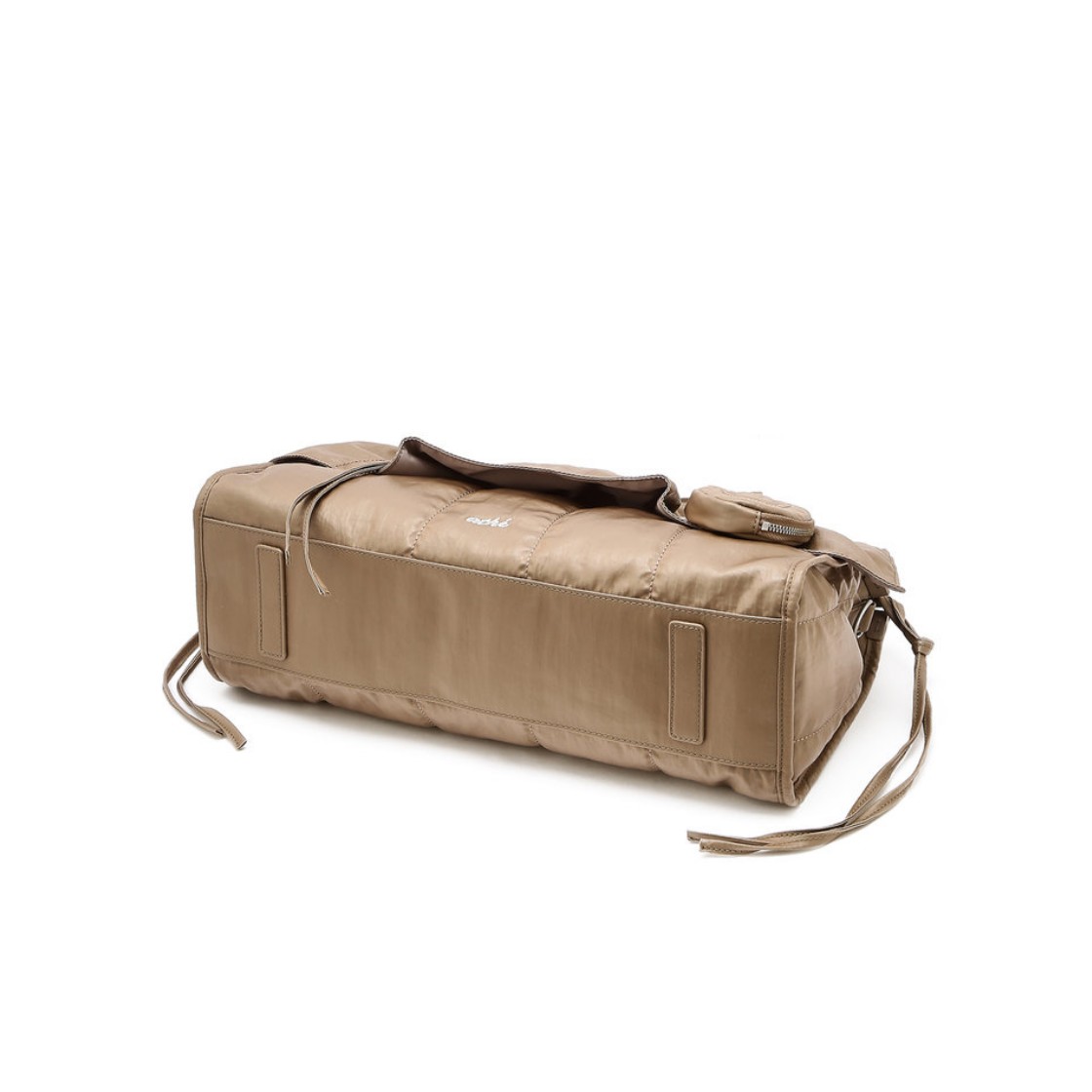 아떼 바네사브루노 액세사리 프릴 베이지 듀프스킨 토트백 M 라이트 브라운(Athe Vanessabruno Acc Frill Beige Dupeskin Frill Tote Bag M Light Brown) - 3