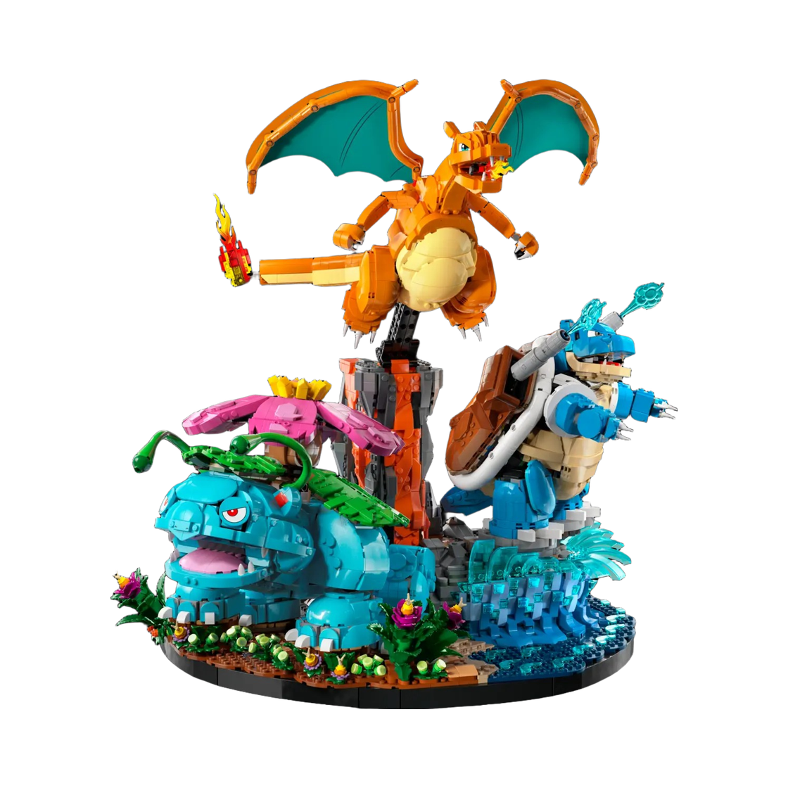 레고 포켓몬 이상해꽃, 리자몽, 거북왕(Lego Pokemon Venusaur, Charizard and Blastoise)