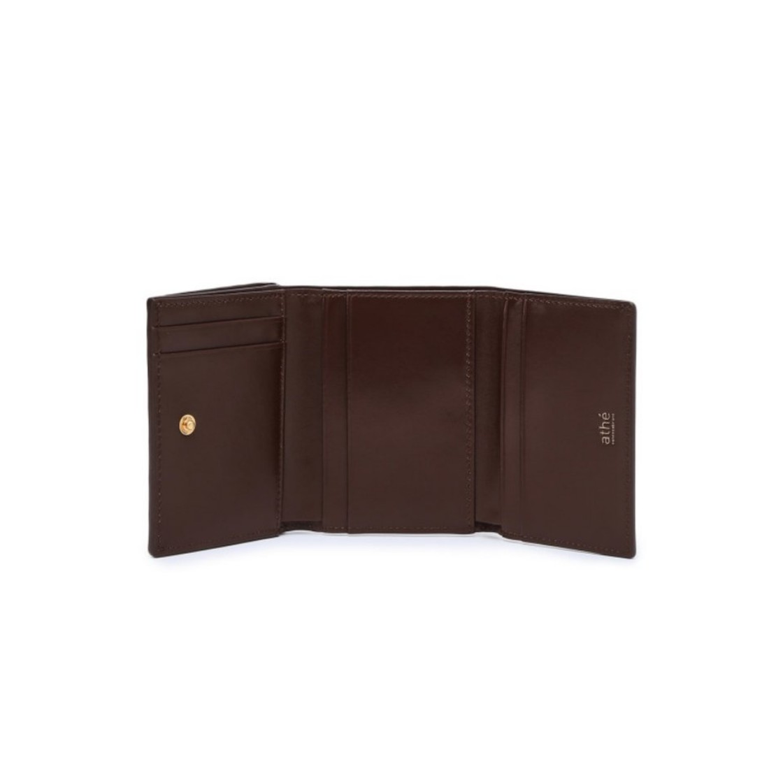 아떼 바네사브루노 액세사리 버건디 보딸라또 3단 지폐 지갑 다크 와인(Athe Vanessabruno Acc Burgundy Bottalato Tri-Fold Bill Wallet Dark Wine) - 2