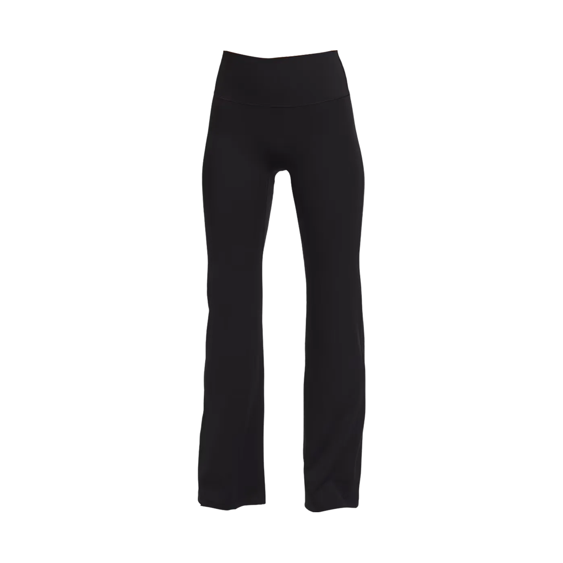 (W) 나이키 젠비 하이웨이스트 플레어 노 프론트 심 레깅스 블랙 쿨 그레이 - US/EU((W) Nike Zenvy High-Waisted Flared Leggings with No Front Seam Black Cool Grey - US/EU) - 1