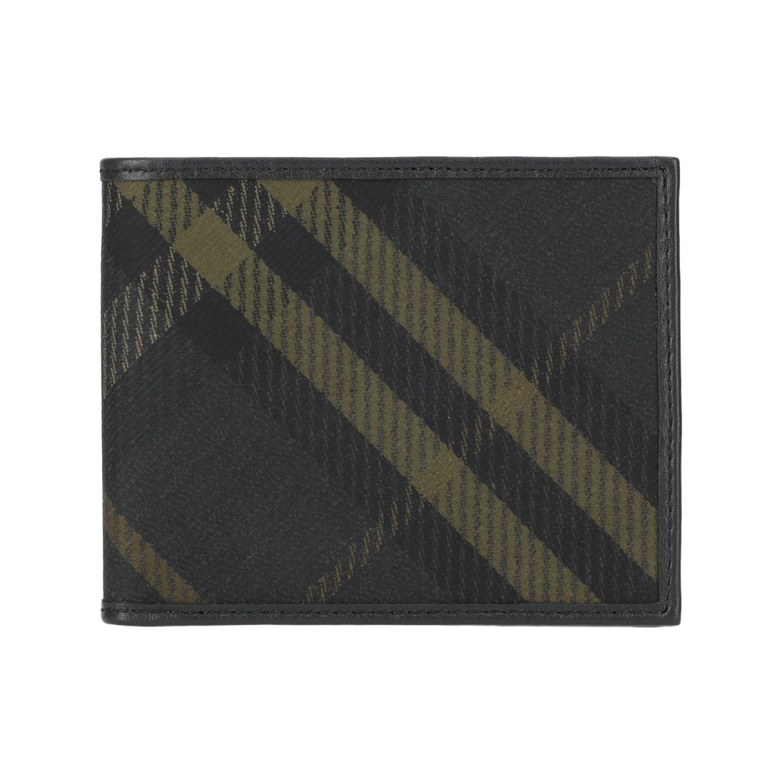 8099826 Burberry Check Canvas Wallet Shadow