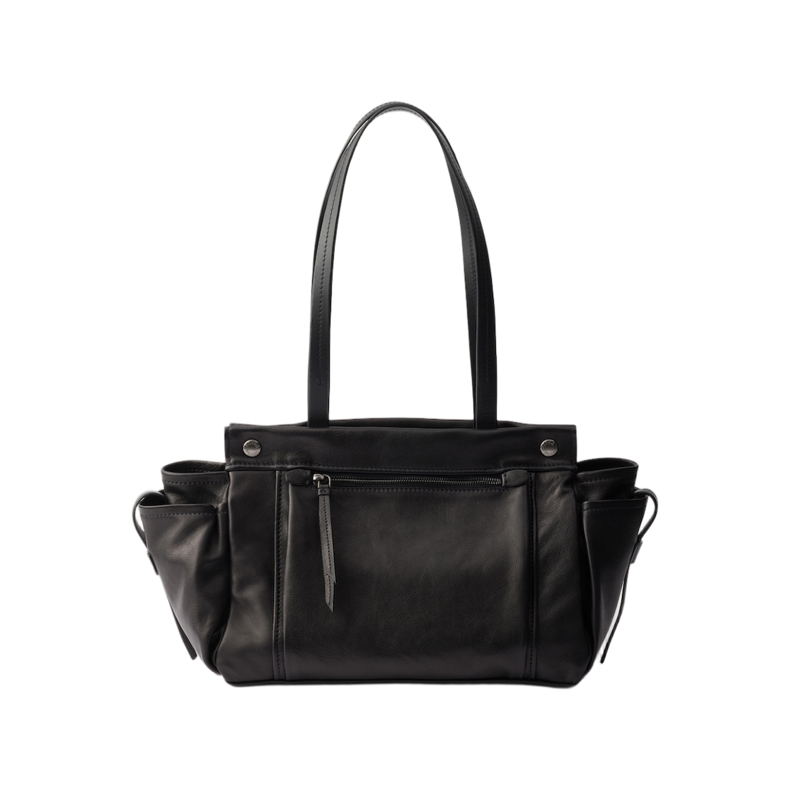 프라다 루트 라지 레더 토트백 블랙(Prada Route Large Leather Tote Bag Black) - 2