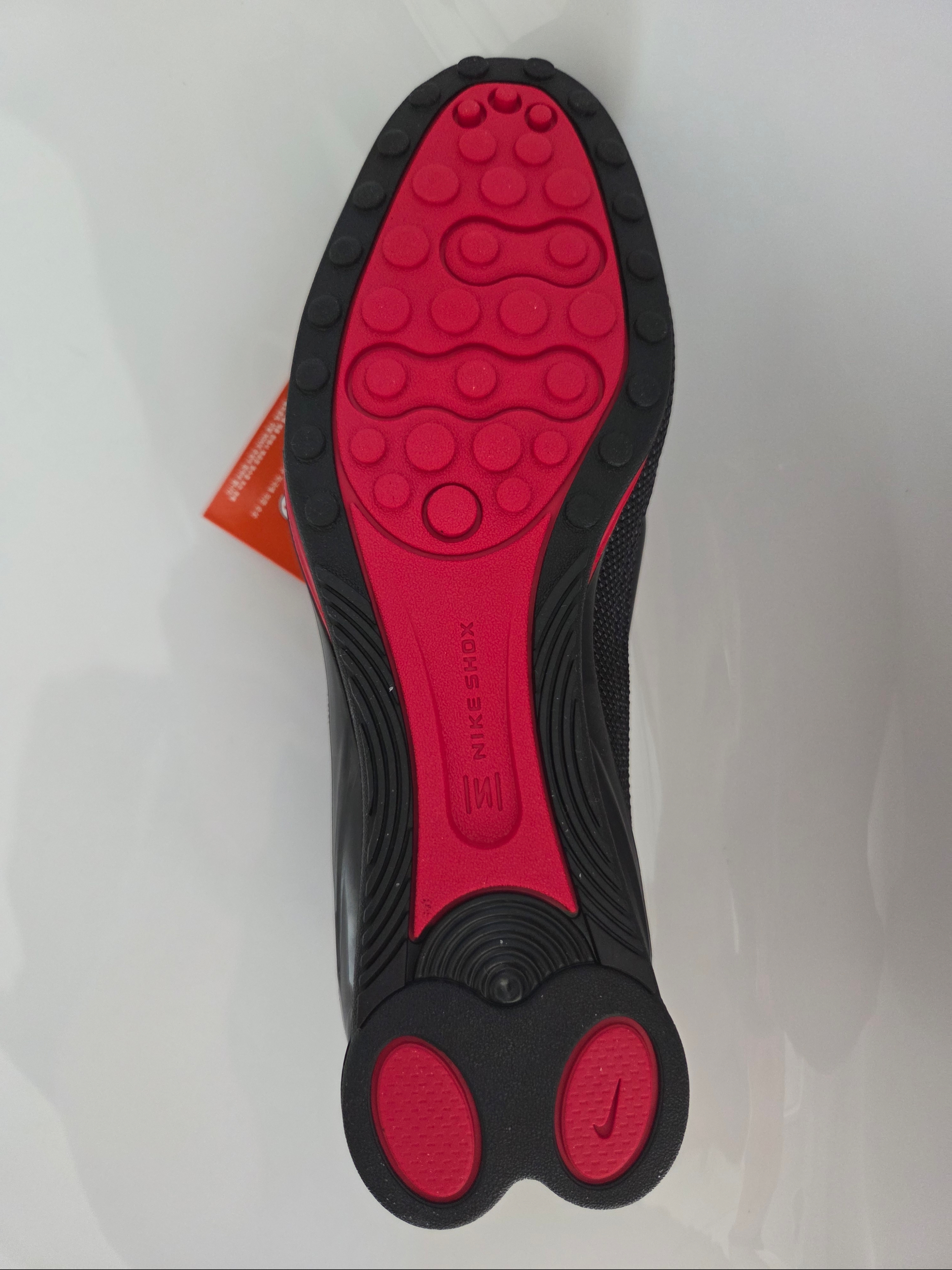 (W) Nike Shox Z Black University Red 착용 스타일 - 3