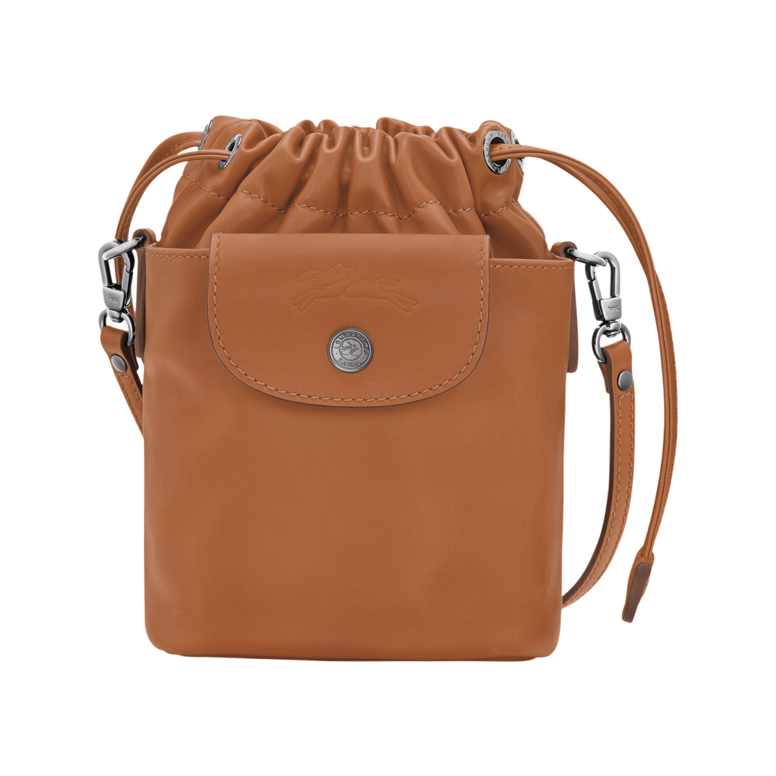10317987M19 Longchamp Le Pliage Xtra XS Bucket Bag Cashew
