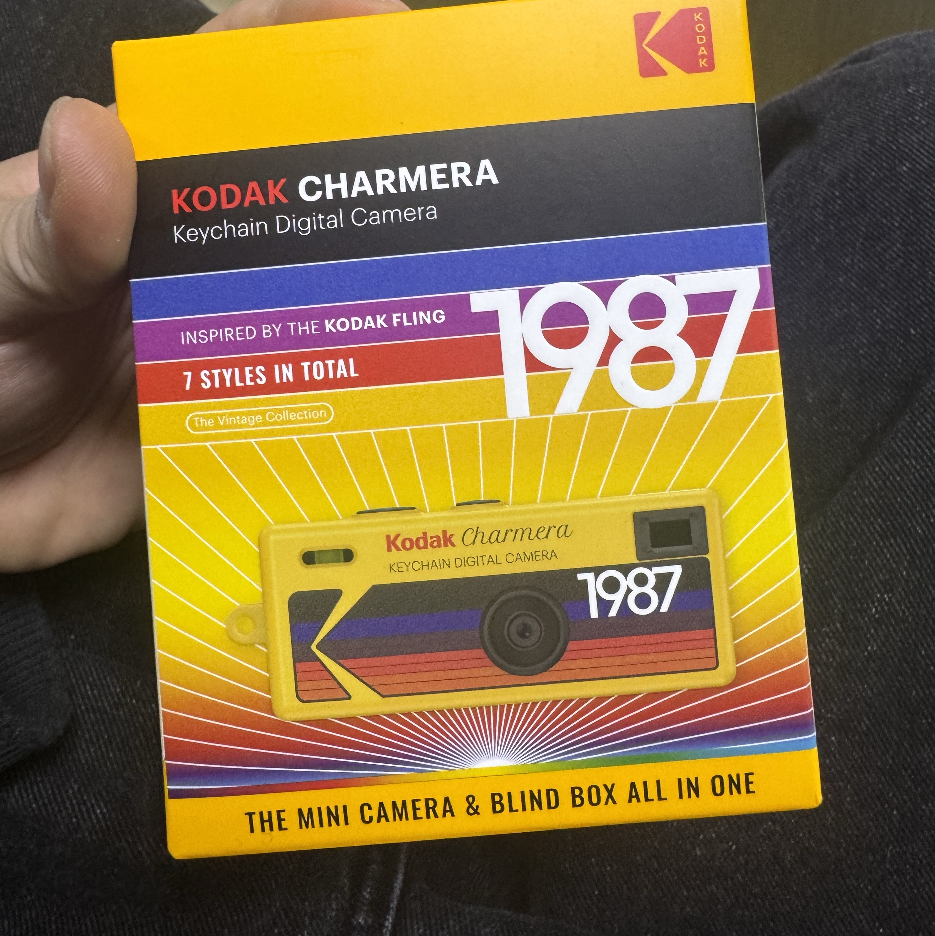 Kodak Charmera Key Chain Film Camera Sealed Case (1 Blind Box) 착용 스타일
