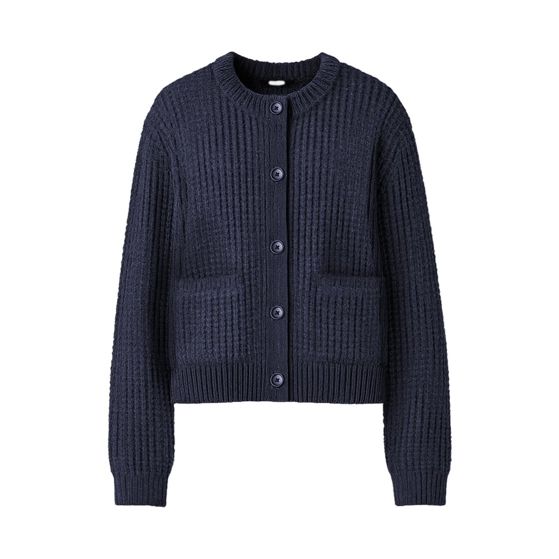 (W) 유니클로 C 와플 니트 가디건 네이비 - JP((W) Uniqlo C Waffle Knit Cardigan Navy - JP)