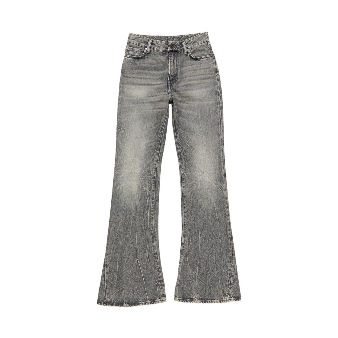 (W) 아크네 스튜디오 피티드 진 2025F 워시드 블랙((W) Acne Studios Fitted Jeans 2025F Washed Black) - 1