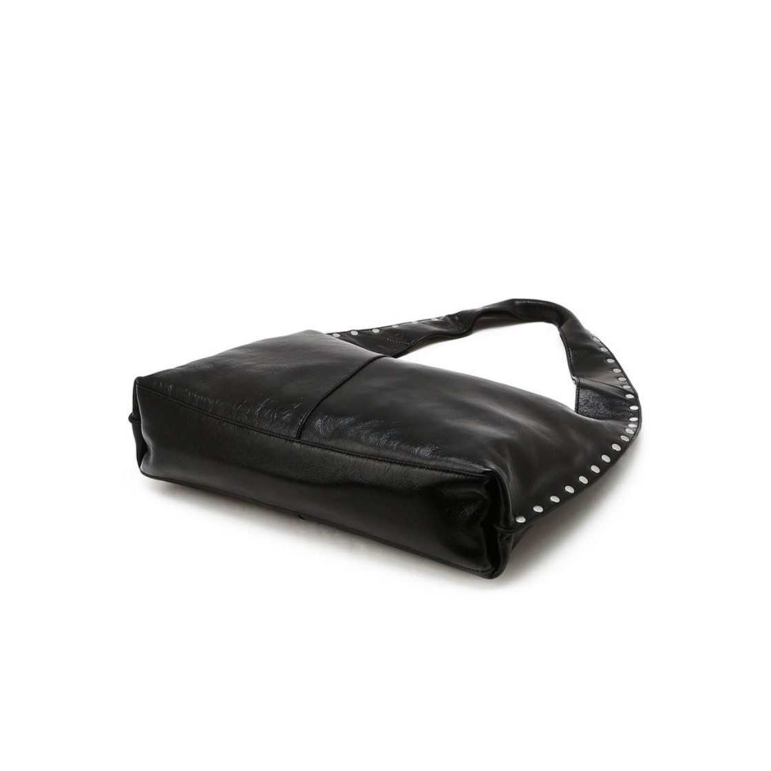아떼 바네사브루노 액세사리 블랙 스터드 마롱 소프트 숄더백 M 블랙(Athe Vanessabruno Acc Black Stud Maron Soft Shoulder Bag M Black) - 2