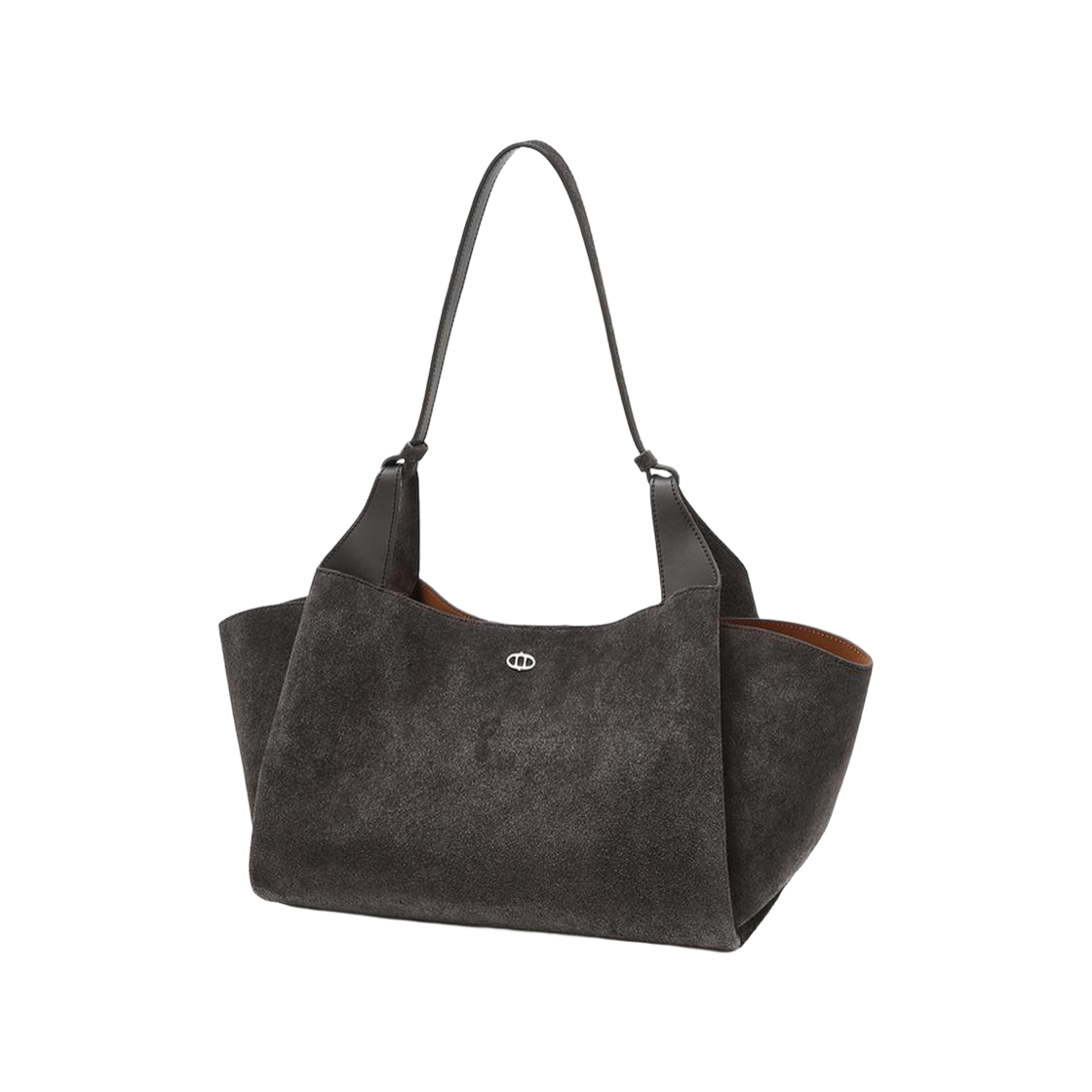 아떼 바네사브루노 액세사리 레이 그레이 스웨이드 숄더백 L 그레이(Athe Vanessabruno Acc Raie Gray Suede Shoulder Bag L Normal Grey)