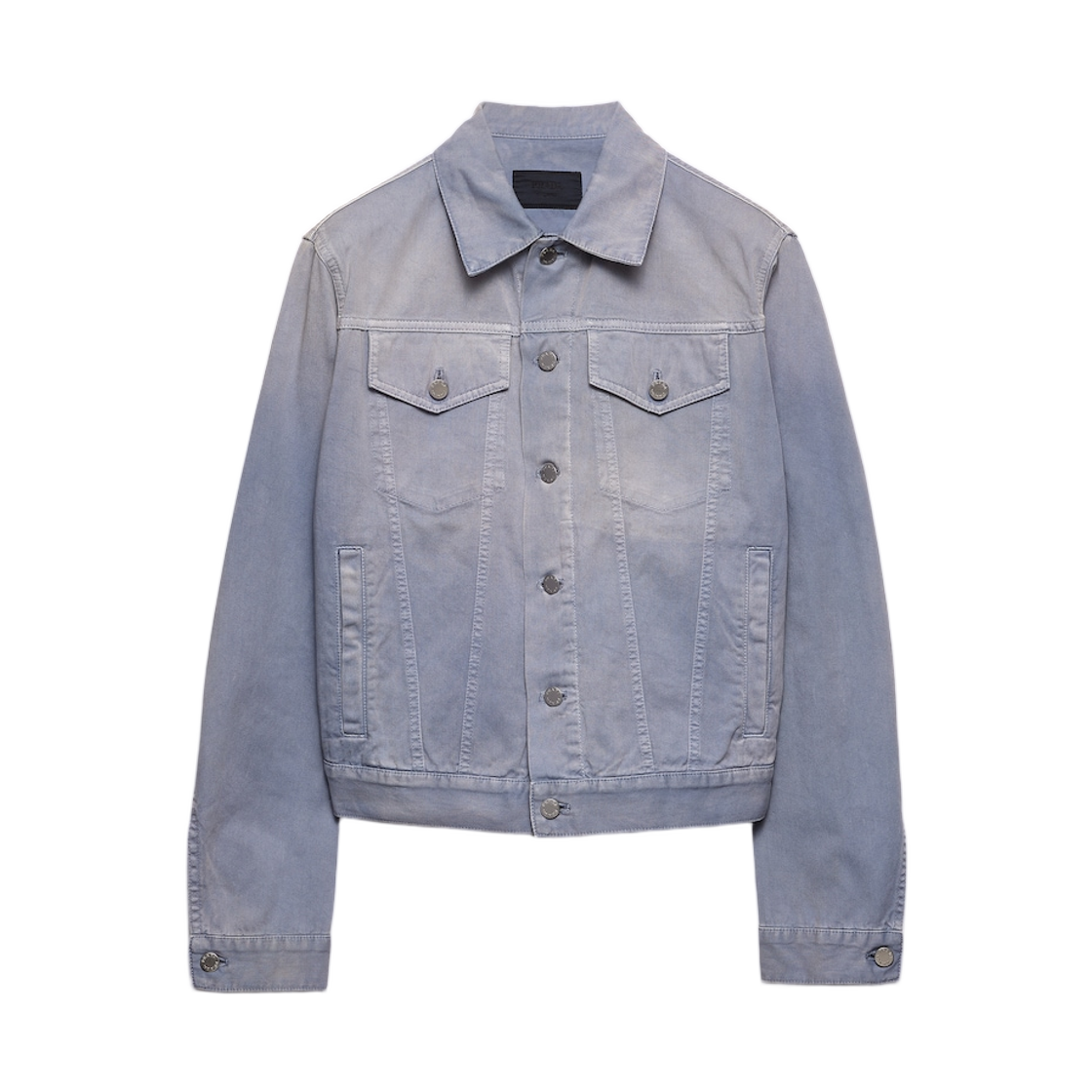 GEB227-18PF-F0E1Y Prada Gabardine Blouson Jacket Blue Gray
