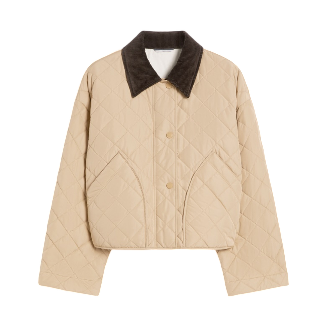 KAKI-009 (W) Max Mara Kaki Water-Repellent Padded Jacket Beige