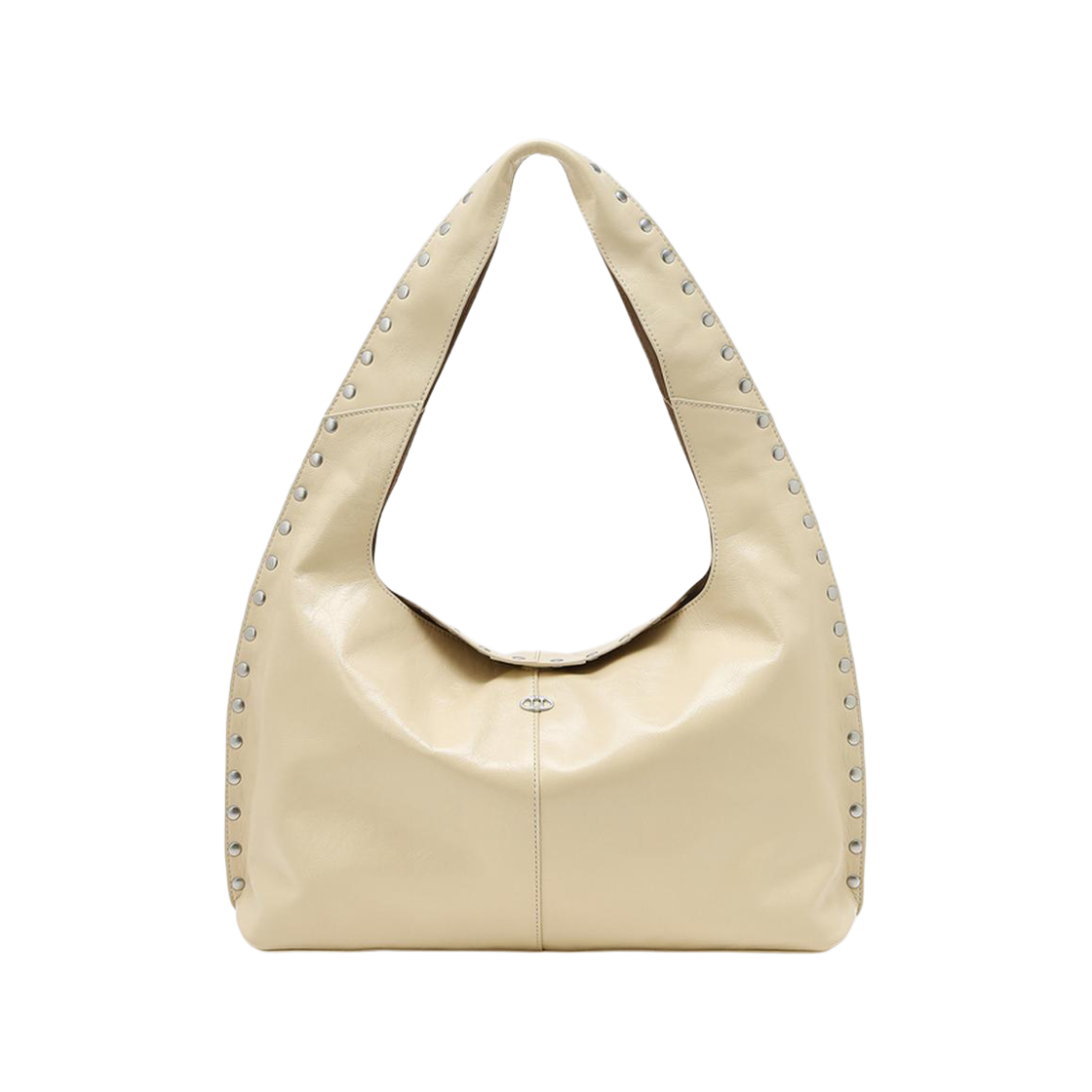 AABA6E461Y1 Athe Vanessabruno Acc Maron Soft Lemon Yellow Stud Maron Soft Shoulder Bag M Light Yellow