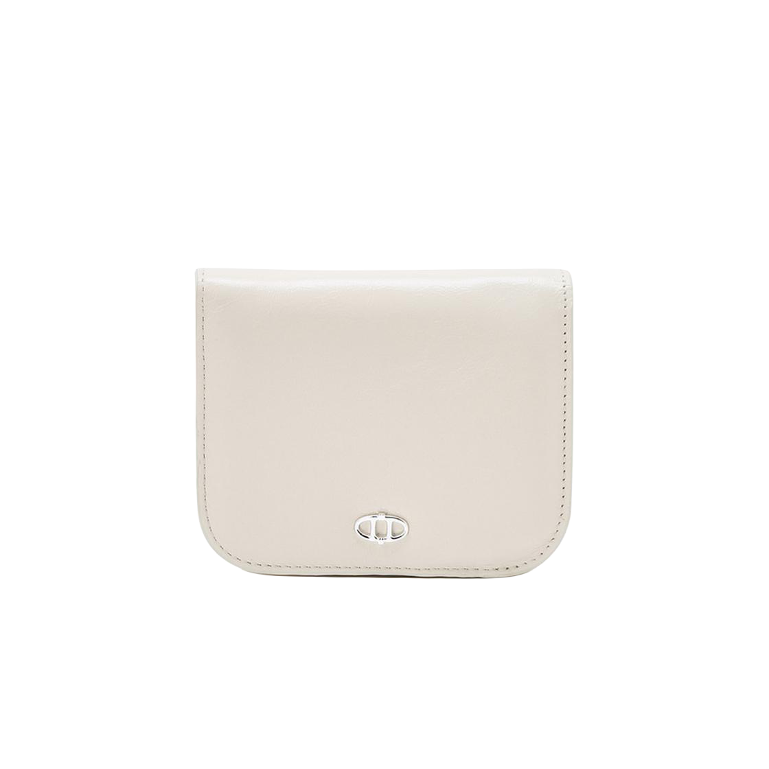 AAHO6E518IV Athe Vanessabruno Acc Ivory Petit Double A Bi-Fold Bill Wallet Ivory