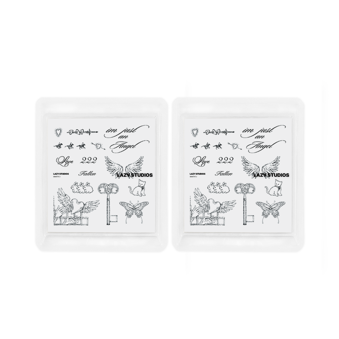 레이지스튜디오 미안타투 템포러리 타투 01 (2매)(Lazy Studios Miantatu Temporary Tattoo 01 (2ea)) - 1