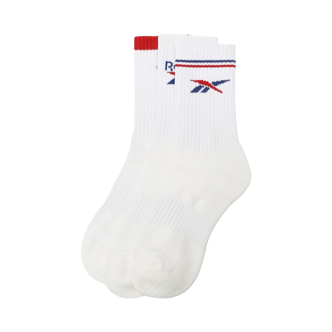 리복 로고 믹스 삭스 화이트 (3개입)(Reebok Logo Mix Socks White (3 Pack))