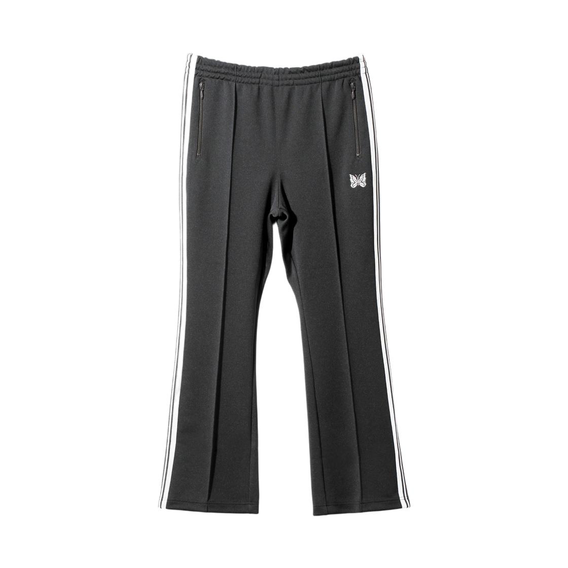 SX408C Needles Boot Cut Track Pant Poly Smooth Charcoal