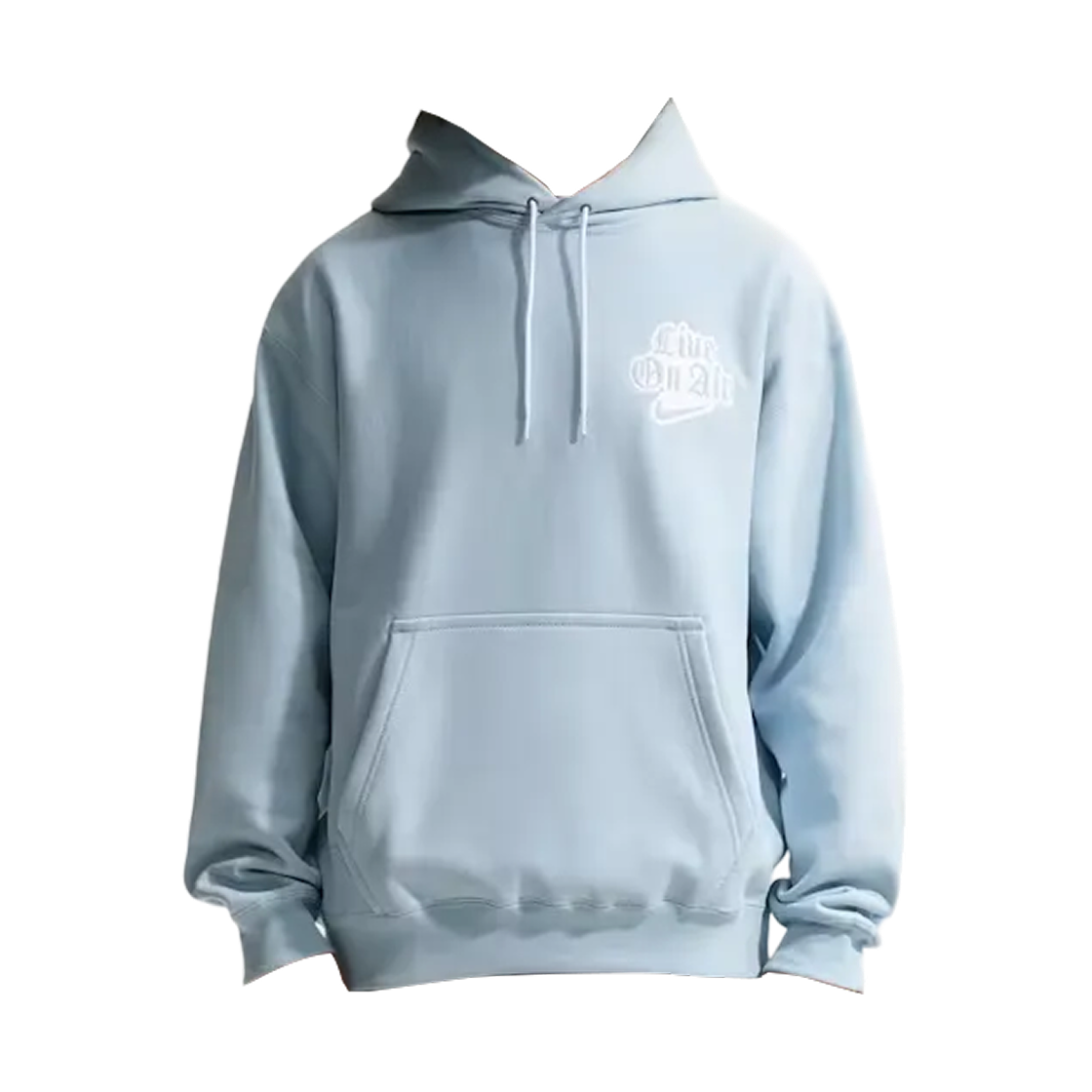 IQ5559-440 Nike Solo Swoosh Fleece Hoodie Light Armoury Blue (IQ5559-440)