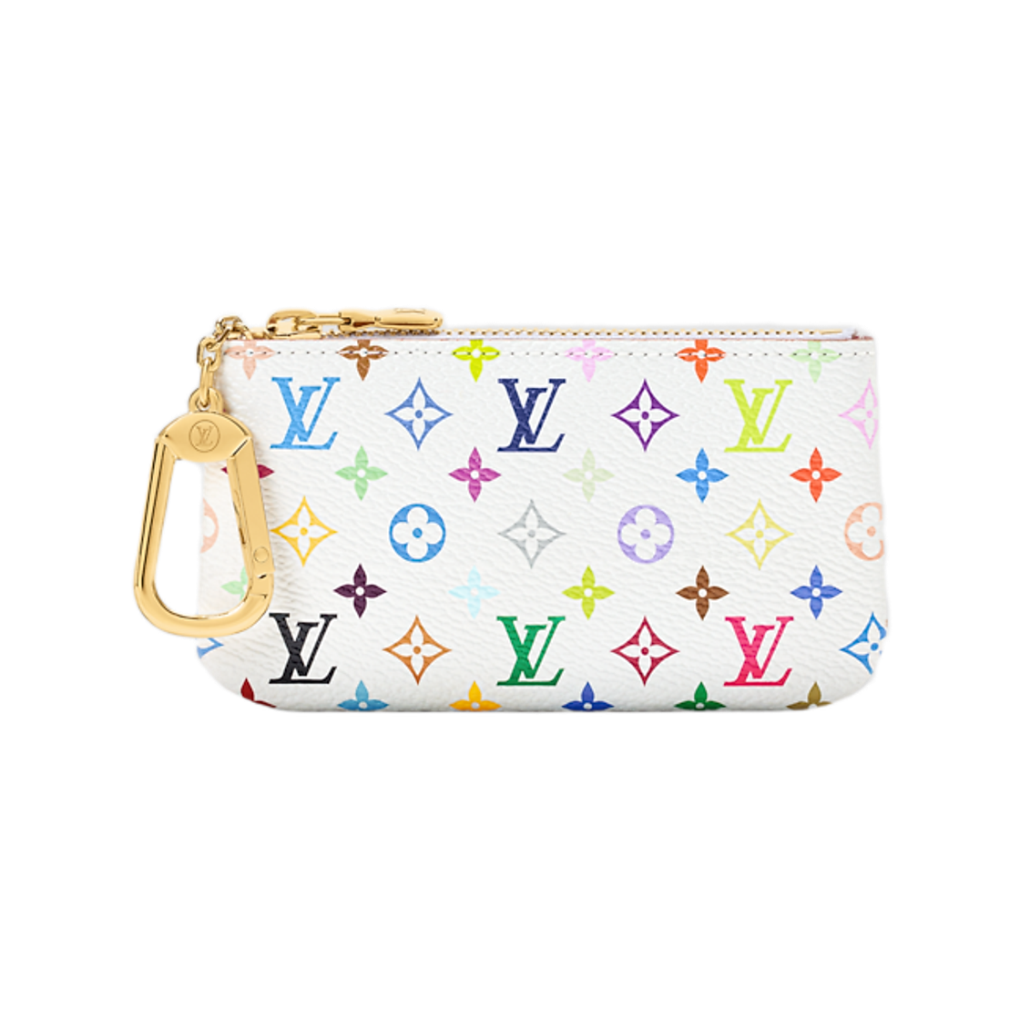 M28388 Louis Vuitton x Murakami Takashi Key Pouch Multicolor White