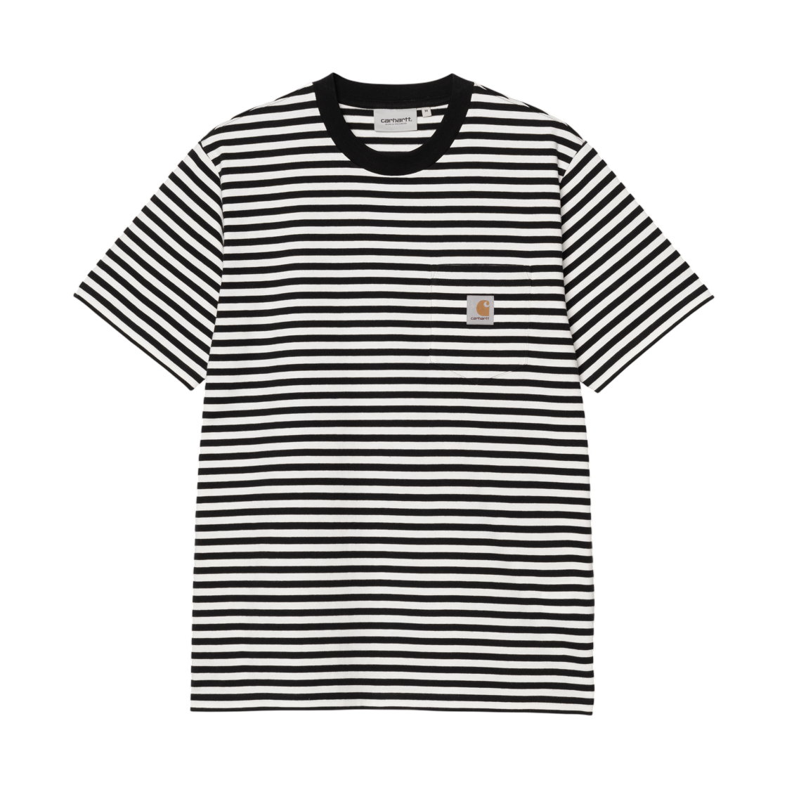 I036179-3KR-XX Carhartt WIP S/S Ezra Pocket T-Shirt Ezra Stripe Black Wax