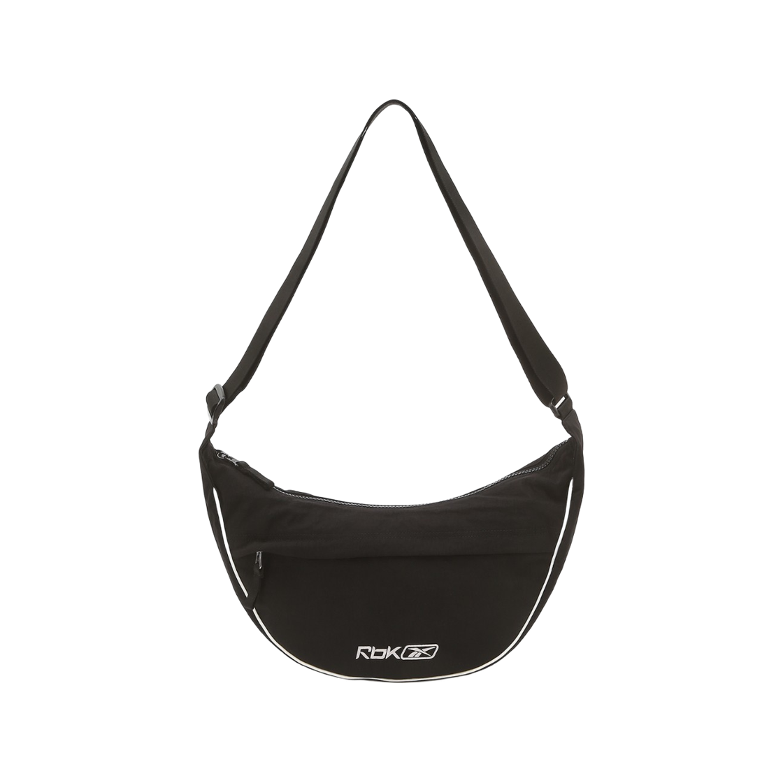 리복 하프문 나일론 크로스백 블랙(Reebok Half Moon Nylon Cross Bag Black)