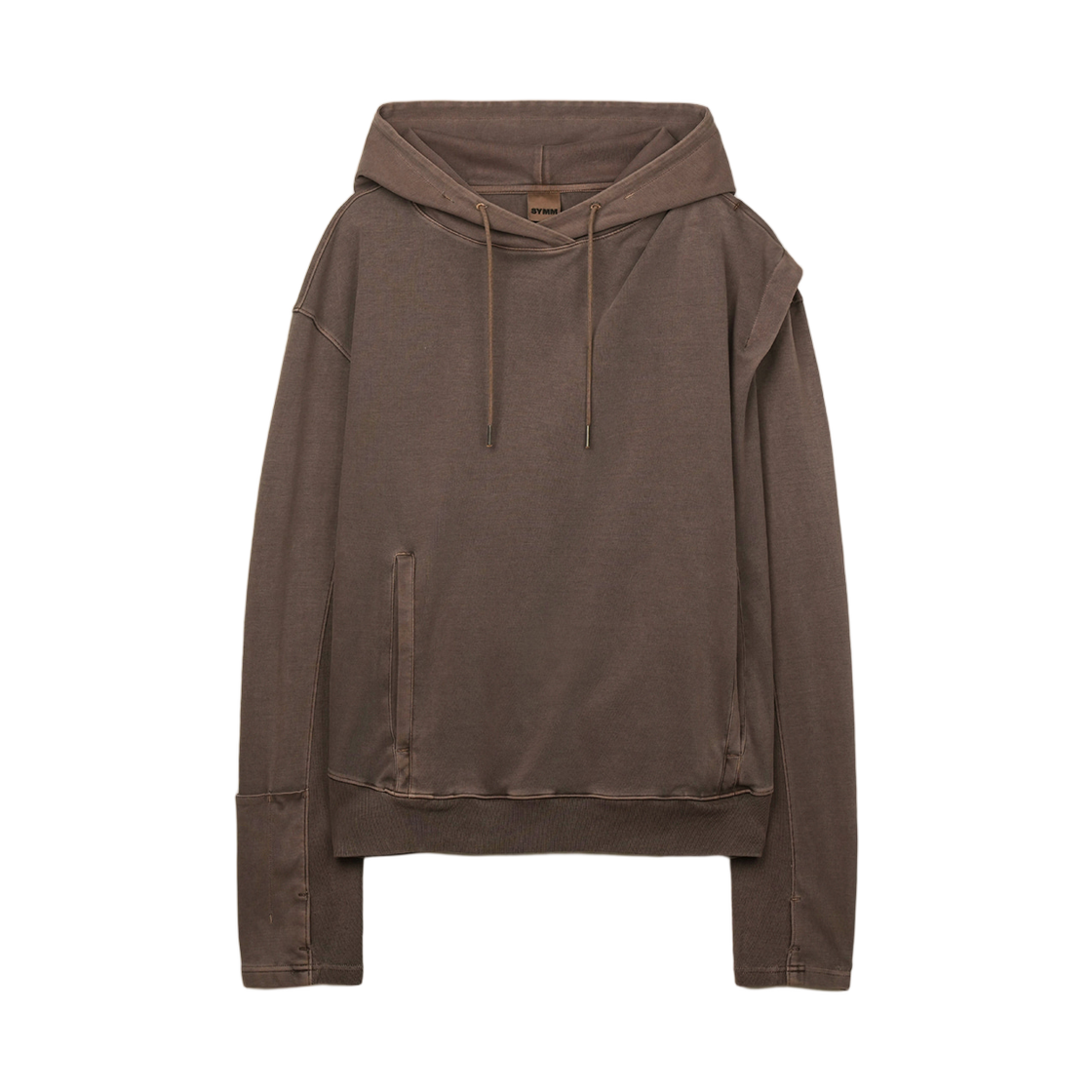 심 드레이프 후드 브라운(SYMM Draped Hoodie Brown)