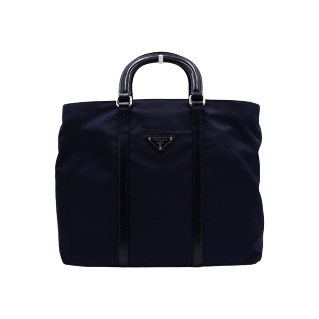 ITE7GKUTTIAC Prada BN1057 Dark Navy Re-Nylon Satchel Tote Bag